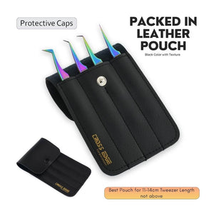 Professional SET OF 4 Fiber Tip Lash Tweezers for Eyelash Extensions - Cross Edge Corporation