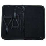 Hair Extension Tools Kit 3 Hole Crimping Removal Hook Loop Parting Ring Hair Application - Cross Edge Corporation