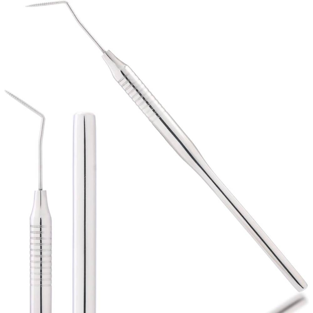 Ergonomic Designee Sliver Lash Lift Perm Tool nonslip with double side grooves - Cross Edge Corporation