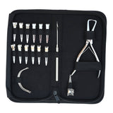 Hair Extension Tools Kit with bead remover sectioning clips needles - Cross Edge Corporation