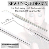 Ergonomic Designee Sliver Lash Lift Perm Tool nonslip with double side grooves - Cross Edge Corporation
