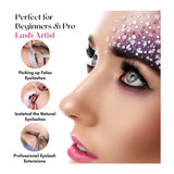 Black Eyelash Extension Tweezers Curved Degree for Individual Isolation - Cross Edge Corporation