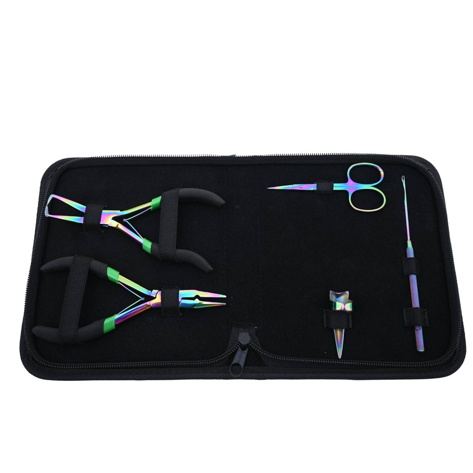 Hair Extension Tools Kit for Micro Bead Crimping Removal Hook & Scissor - Cross Edge Corporation