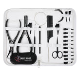 Hair Extension Tool Kit Application Two Hole Crimping Plier, Pulling Hook Mini Scissor - Cross Edge Corporation