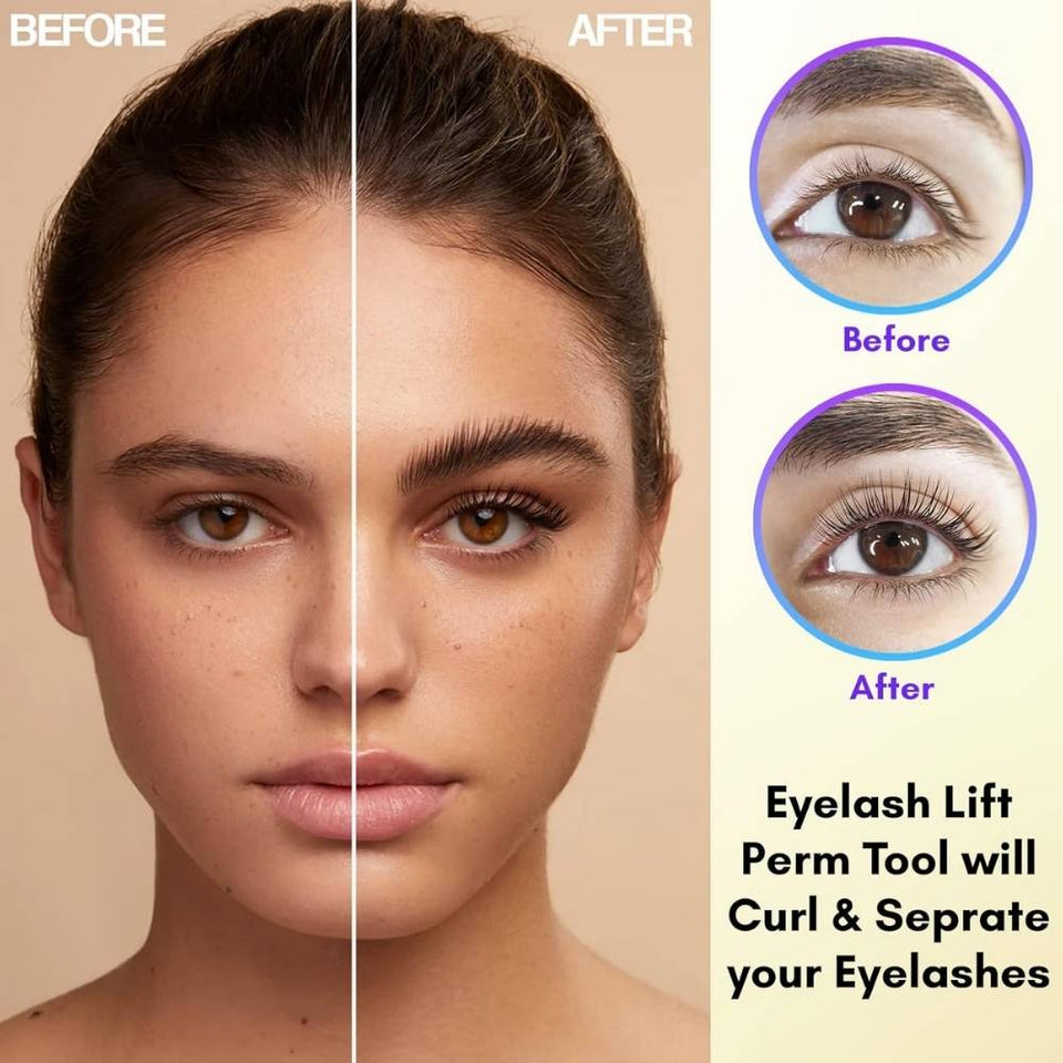 Black Stainless steel Lash Lift Perm Tool nonslip with double side grooves - Cross Edge Corporation