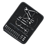 Hair Extension Tools Kit Keratin Bond Cutting Hook Loop Mini Scissor & Parting Finger - Cross Edge Corporation