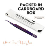 Purple Fiber Tip Lash Tweezers for Eyelash Extension - Cross Edge Corporation