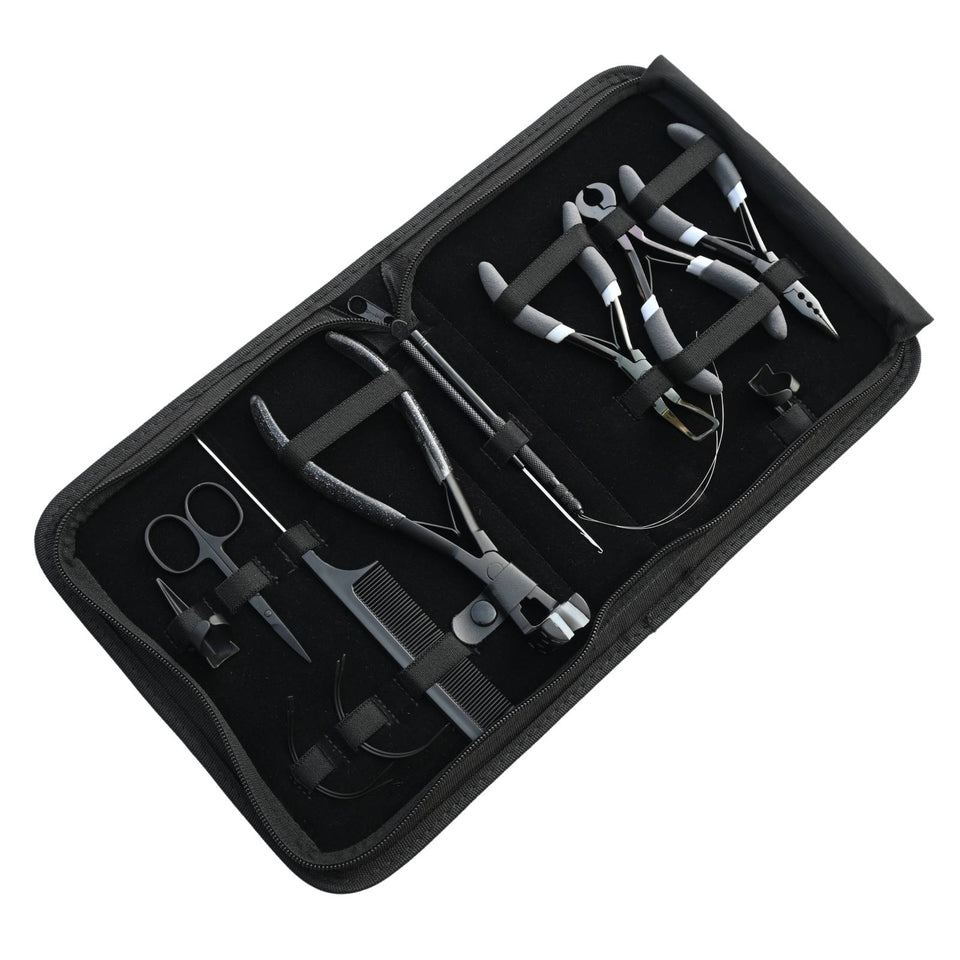 Hair Extension Tools Kit for Micro Bead Crimping Tape In Keratin Bond - Cross Edge Corporation