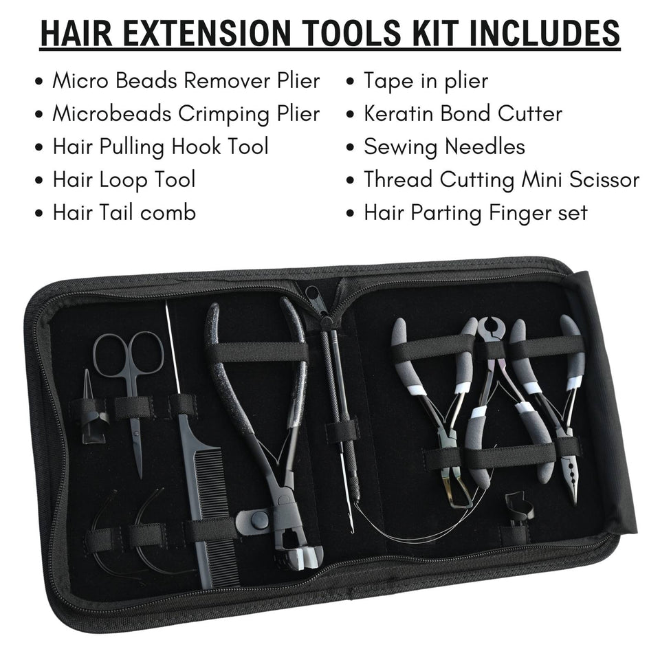 Hair Extension Tools Kit for Micro Bead Crimping Tape In Keratin Bond - Cross Edge Corporation