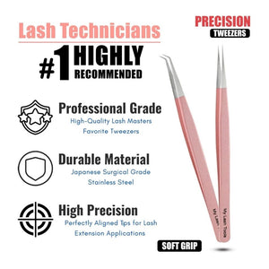 Isolation Tweezers Eyelash Extension Curved Degree - Cross Edge Corporation