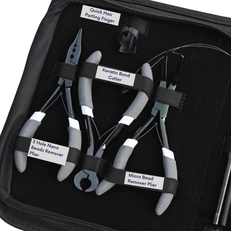 Hair Extension Tools Kit for Micro Bead Crimping Tape In Keratin Bond - Cross Edge Corporation