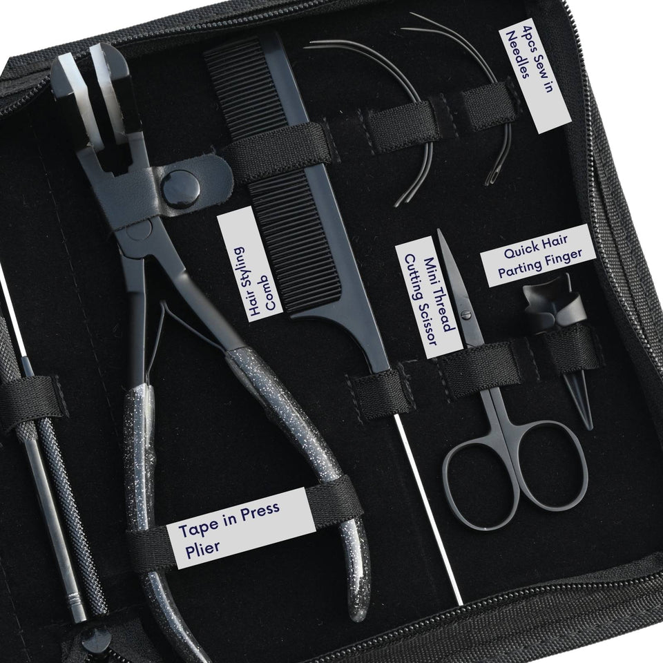 Hair Extension Tools Kit for Micro Bead Crimping Tape In Keratin Bond - Cross Edge Corporation
