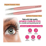 Isolation Tweezers Eyelash Extension Curved Degree - Cross Edge Corporation