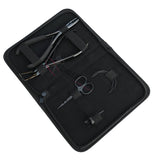 Hair Extension Tools Kit for Micro Bead Removal 2 Hole Crimper Black Rexine Case - Cross Edge Corporation
