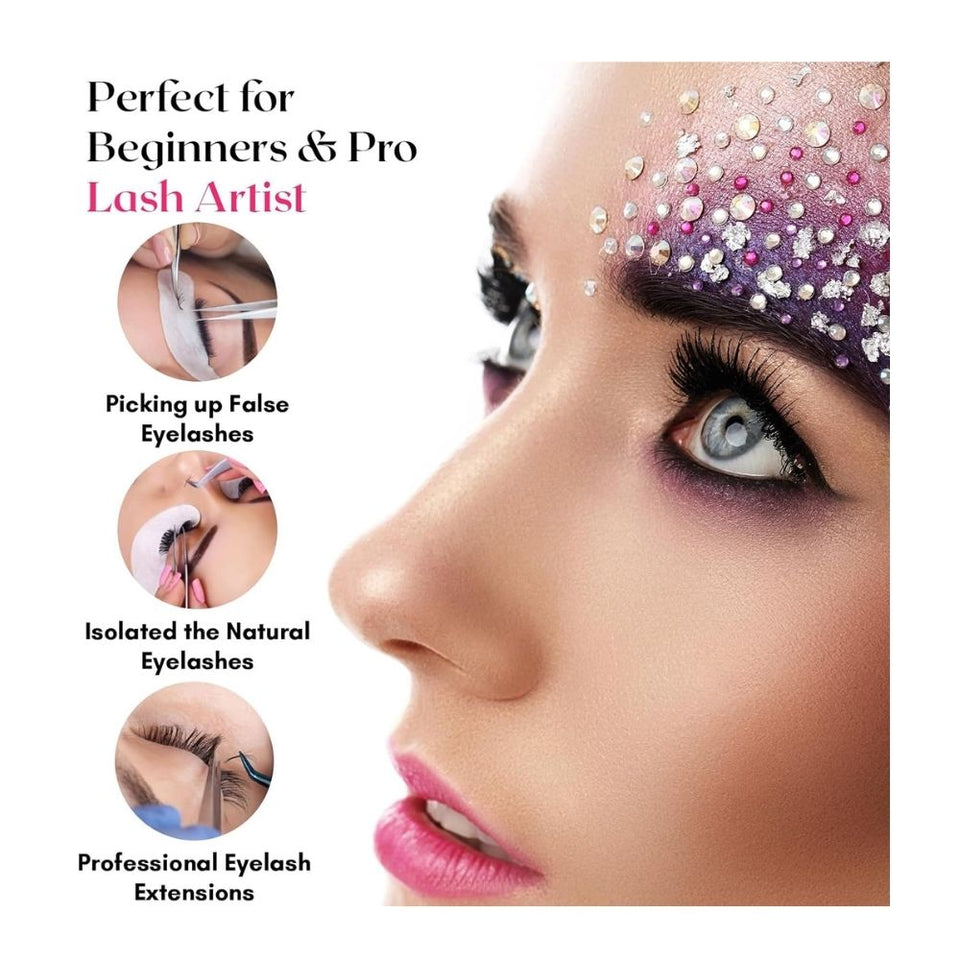 Isolation Tweezers Eyelash Extension Curved Degree - Cross Edge Corporation