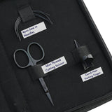 Hair Extension Tools Kit for Micro Bead Removal 2 Hole Crimper Black Rexine Case - Cross Edge Corporation