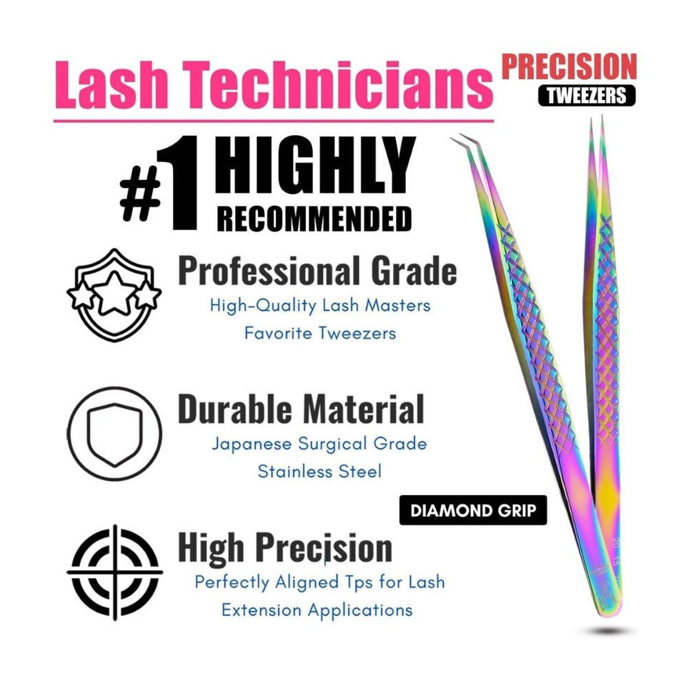 Isolation Tweezers Eyelash Extension Curved Degree - Cross Edge Corporation