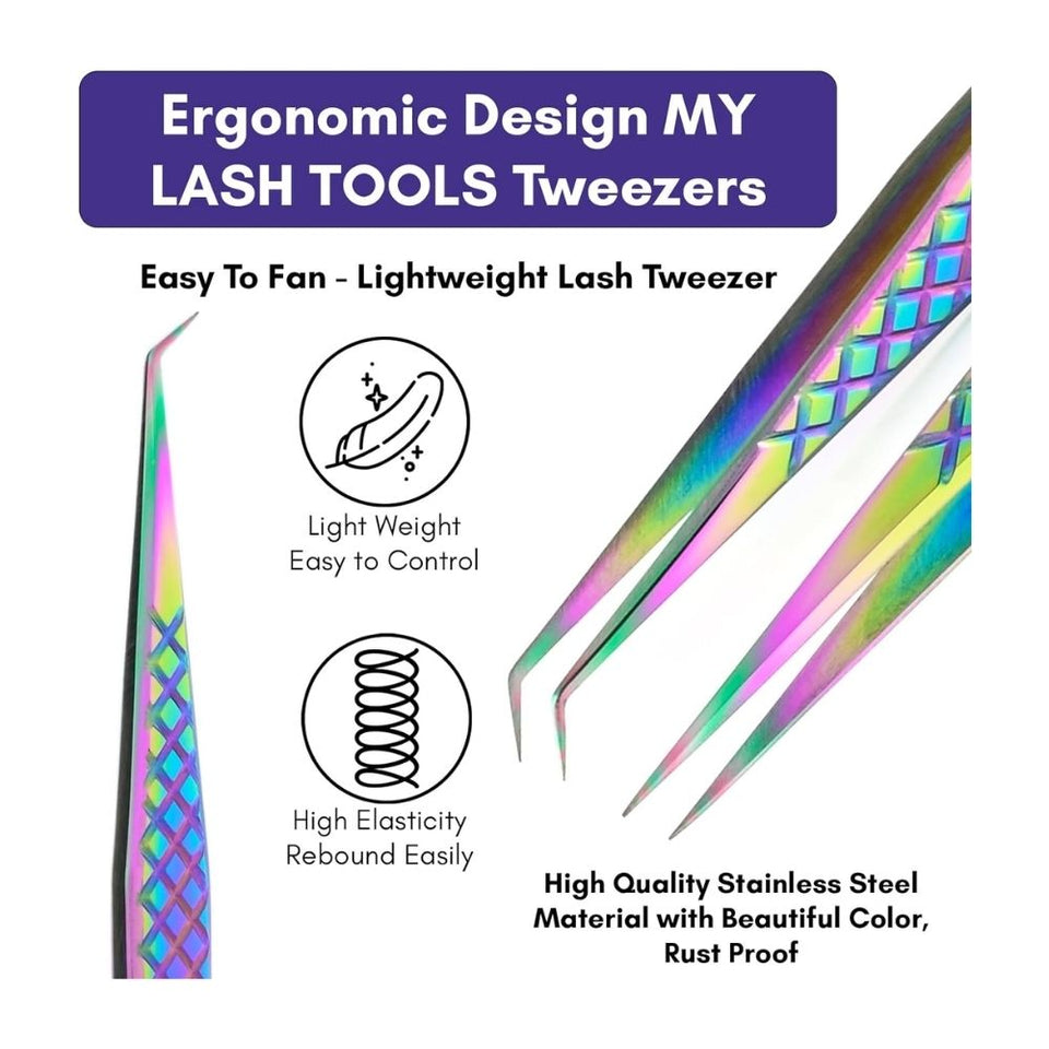 Isolation Tweezers Eyelash Extension Curved Degree - Cross Edge Corporation