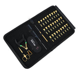 Hair Extension Tools Kit for Micro Bead Removal Hook Tail Comb & 18pcs Parting Clips - Cross Edge Corporation