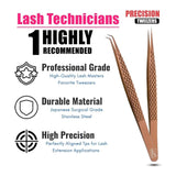 Isolation Tweezers Eyelash Extension Curved Degree - Cross Edge Corporation