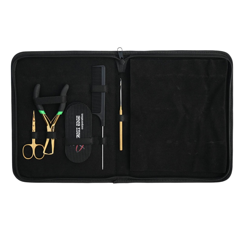 Hair Extension Tools Kit for Micro Bead Removal Hook Tail Comb & 18pcs Parting Clips - Cross Edge Corporation