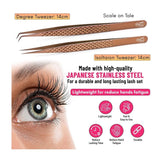 Isolation Tweezers Eyelash Extension Curved Degree - Cross Edge Corporation