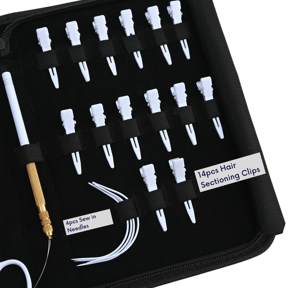 Hair Extension Tools Kit for Micro Bead Crimping Keratin Bond Cutting Loop Scissor - Cross Edge Corporation
