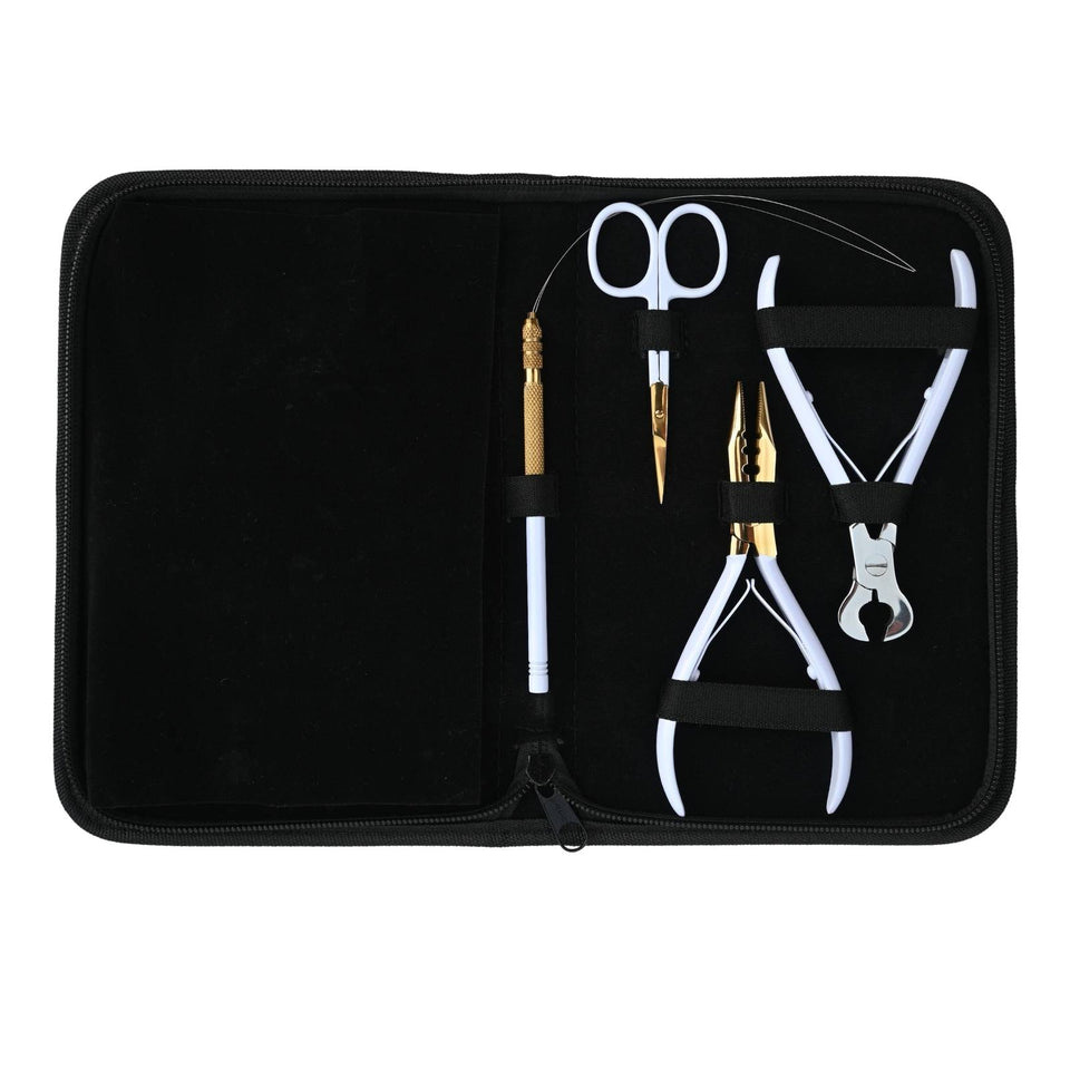 Hair Extension Tools Kit for Micro Bead Crimping Keratin Bond Cutting Loop Scissor - Cross Edge Corporation