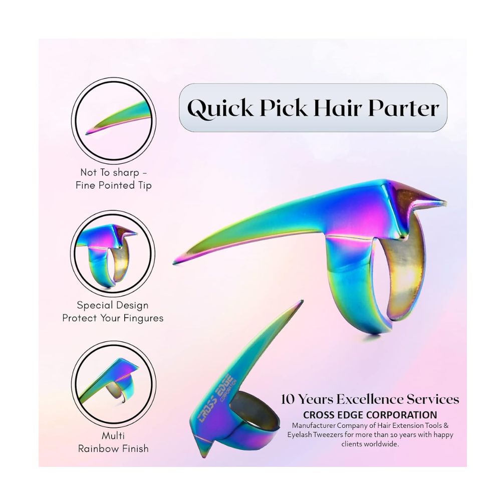 Quick Hair Braiding Tools Braid Aid Finger Parting ring – Cross Edge ...