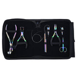 Rainbow Hair Extension Tools Kit for Tape In Micro Bead & Nano Ring Installation - Cross Edge Corporation