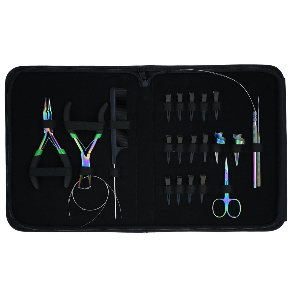 Hair Extension Tools Kit Professional Micro Beads Installation & Removal Pliers Set - Cross Edge Corporation