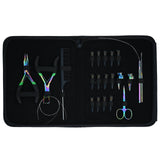 Hair Extension Tools Kit Professional Micro Beads Installation & Removal Pliers Set - Cross Edge Corporation
