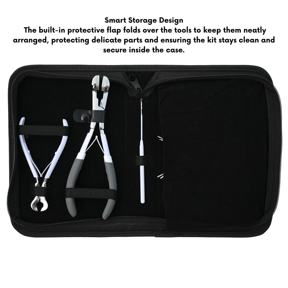 Hair Extension Tools Kit for Tape In Pressing Keratin Bond Cutting Mini Scissor - Cross Edge Corporation