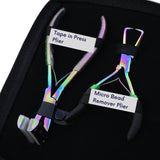 Rainbow Hair Extension Tools Kit for Tape In Micro Bead & Nano Ring Installation - Cross Edge Corporation