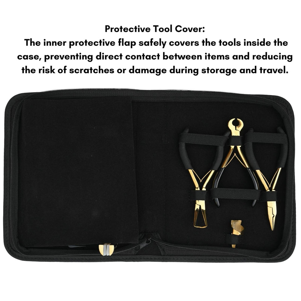 Hair Extension Tools Kit Microbead Crimping Tape In Pressing Bond Cutter & Tail Comb - Cross Edge Corporation