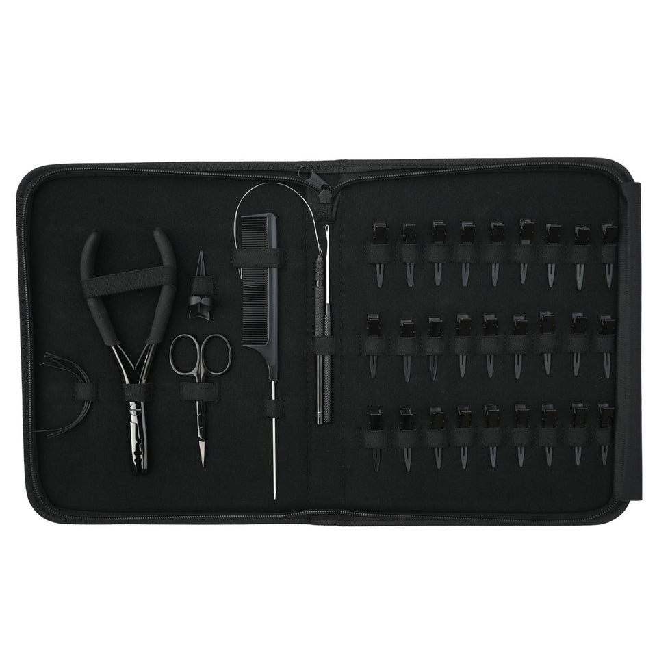 l Hair Extension Tools Kit for 2 Hole Bead Crimping Hook Loop & Salon Application - Cross Edge Corporation