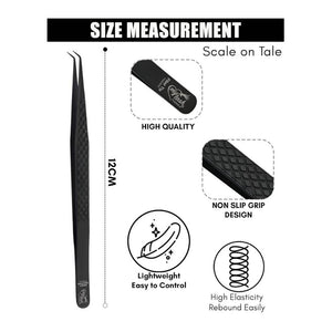 Curved Isolation tweezers eyelash extensions - Cross Edge Corporation
