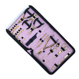 Hair Extension Tools Kit for Micro Bead Tape In Plier, Hair Razor & Parting Finger - Cross Edge Corporation