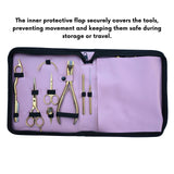 Hair Extension Tools Kit for Micro Bead Tape In Plier, Hair Razor & Parting Finger - Cross Edge Corporation
