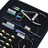Hair Extension Tool Kit with Flat Bead Crimping Plier Hair Tail Comb  Sewing Needles - Cross Edge Corporation