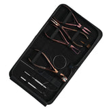 Hair Extension Tools Kit for Micro Bead Curved Crimping Tape In Hook Loop - Cross Edge Corporation