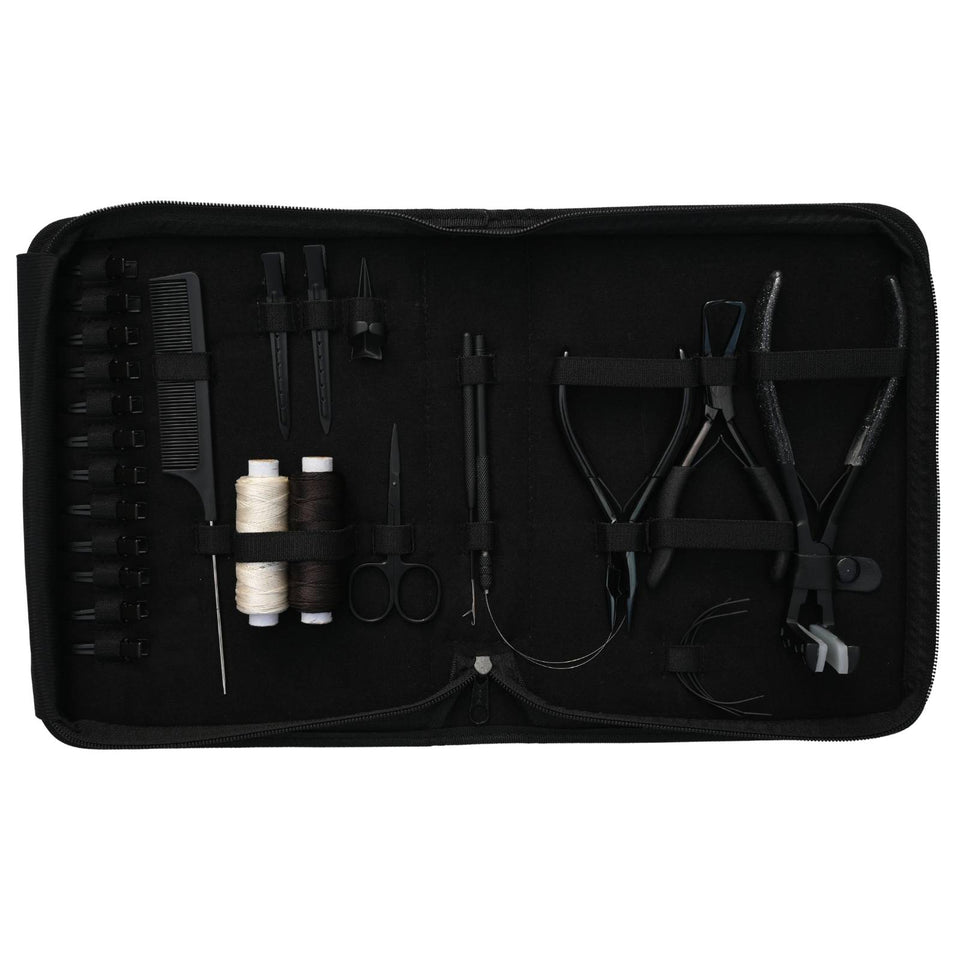 Hair Extension Tool Kit Tape In Pressing Loop Hook Wig Making & Salon Styling Set - Cross Edge Corporation