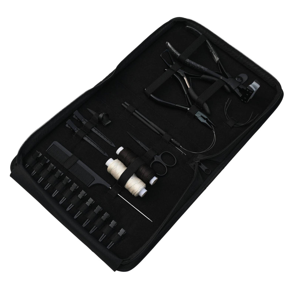Hair Extension Tool Kit Tape In Pressing Loop Hook Wig Making & Salon Styling Set - Cross Edge Corporation