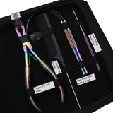 Hair Extension Tools Kit Tape In Plier Keratin Bond Cutter Hair Application Loop - Cross Edge Corporation