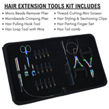 Hair Extension Tools Kit Professional Micro Beads Installation & Removal Pliers Set - Cross Edge Corporation