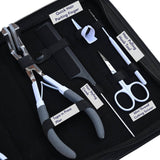 White Hair Extension Tools Kit for Tape In, Micro Beads & Keratin Bond Cutter - Cross Edge Corporation