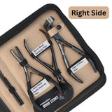 Hair Extension Tool Kit with Flat Crimping Plier, Tape In Press Tool Tail Comb - Cross Edge Corporation