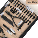 Hair Extension Tool Kit with Flat Crimping Plier, Tape In Press Tool Tail Comb - Cross Edge Corporation