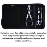 White Hair Extension Tools Kit for Tape In, Micro Beads & Keratin Bond Cutter - Cross Edge Corporation