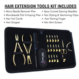 Hair Extension Tool Kit with Beads Remover Plier, Hair Gripper and Parting Finger - Cross Edge Corporation